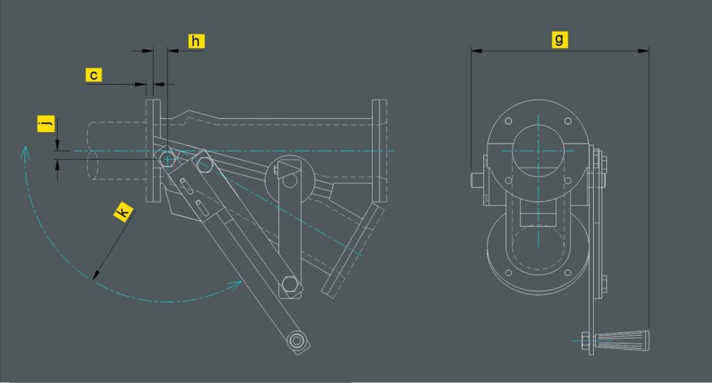 Válvulas de desvío para transporte neumático Descripción de la imagen